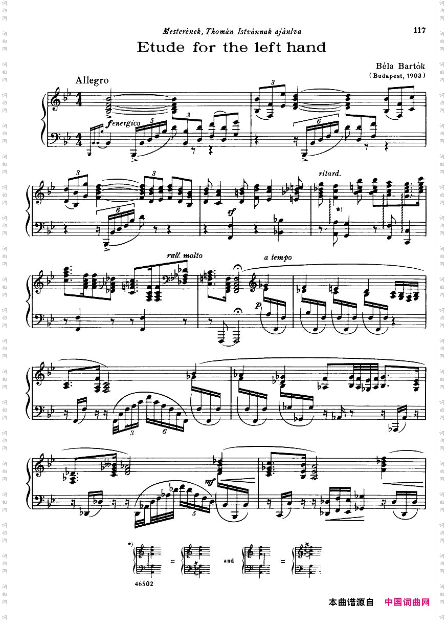 Bartok-DD71-No1,StudyfortheLeftHand