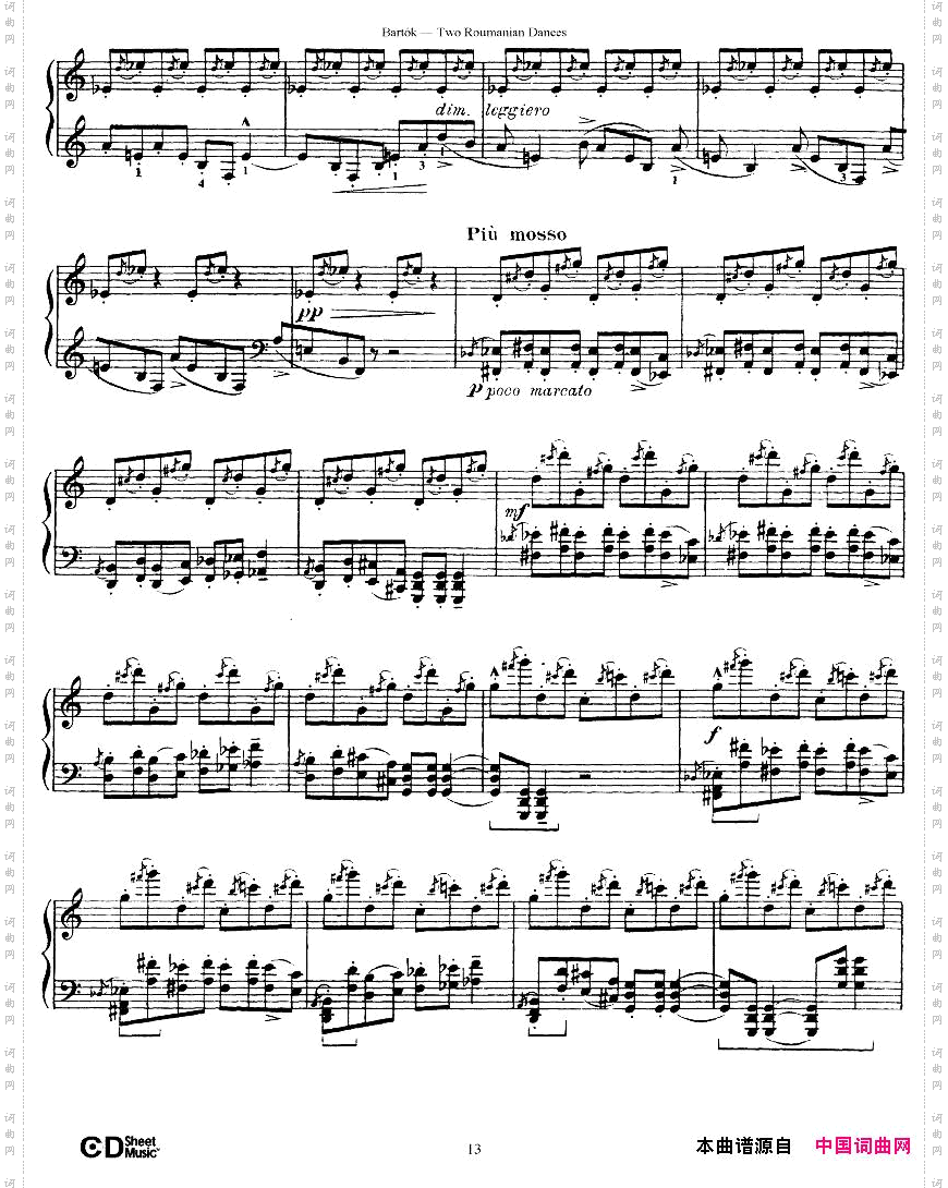 Bartok-SZ43-Tworomaniandancesop8a