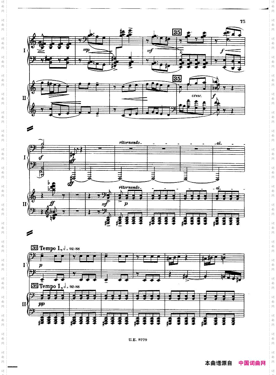 Bartok-SZ83-PianoConcerto12preduct二