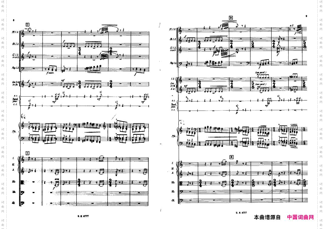 Bartok-SZ83-PianoConcertoNo1FullScore一