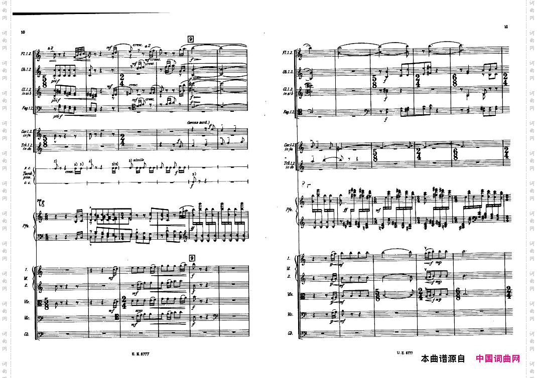 Bartok-SZ83-PianoConcertoNo1FullScore一