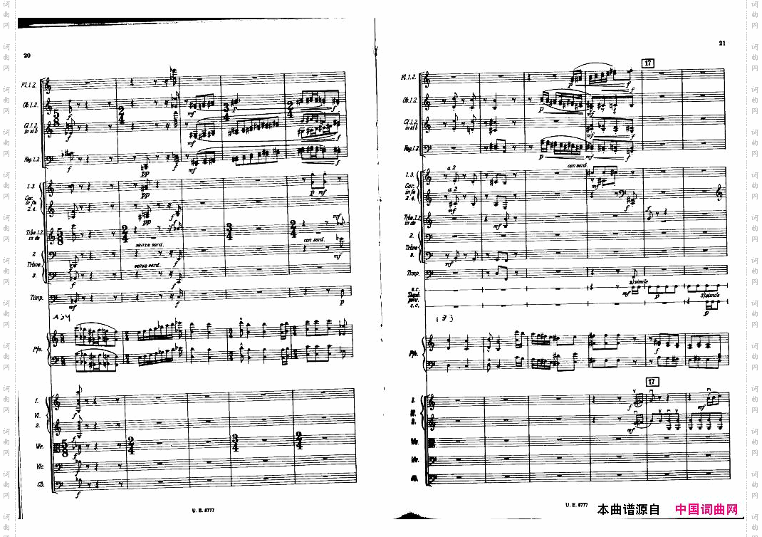 Bartok-SZ83-PianoConcertoNo1FullScore一