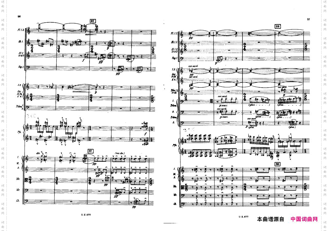 Bartok-SZ83-PianoConcertoNo1FullScore一
