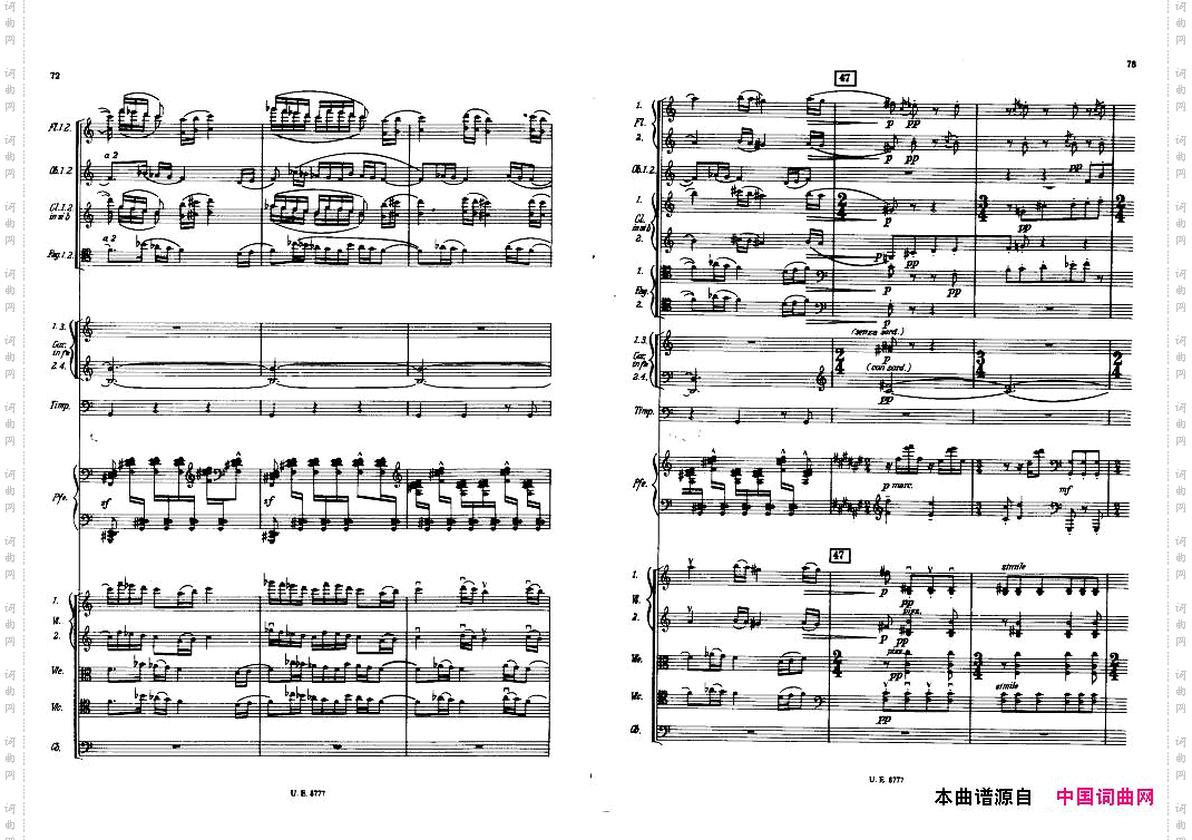 Bartok-SZ83-PianoConcertoNo1FullScore一