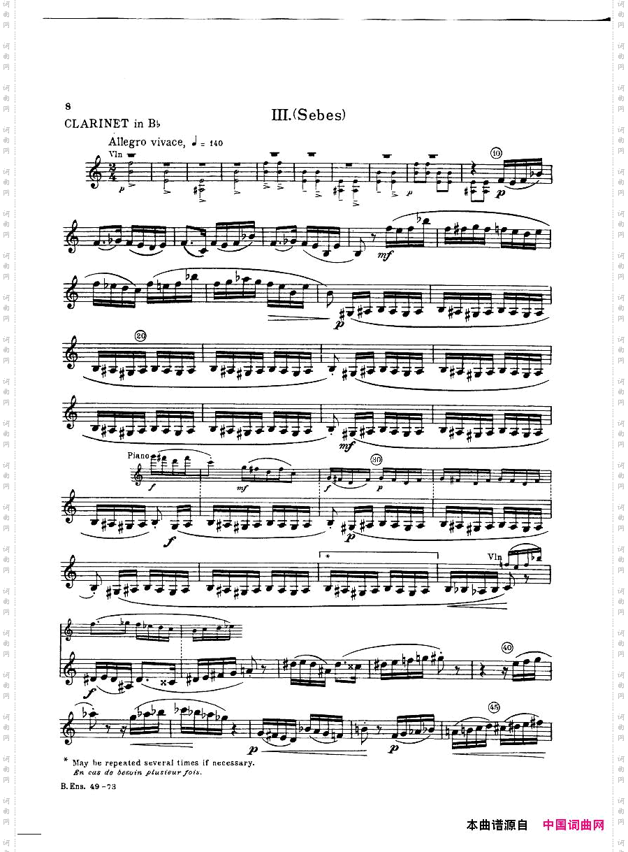 Bartok-SZ111-ContrastsclarinetsAandBb