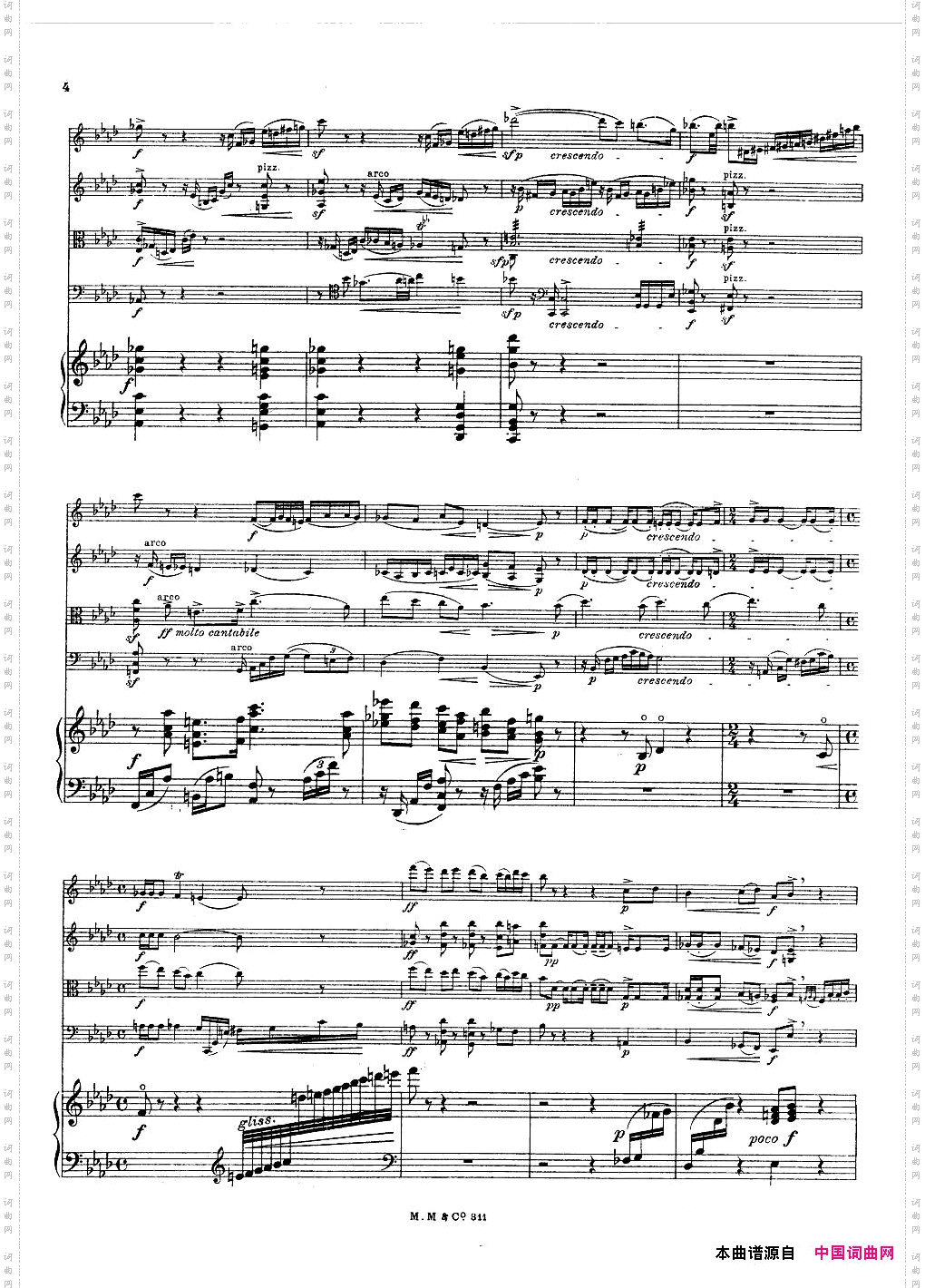 Bax-QuintetforHarpandStrings