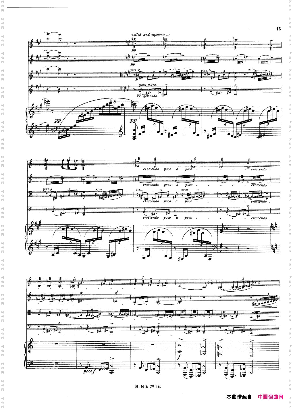 Bax-QuintetforHarpandStrings