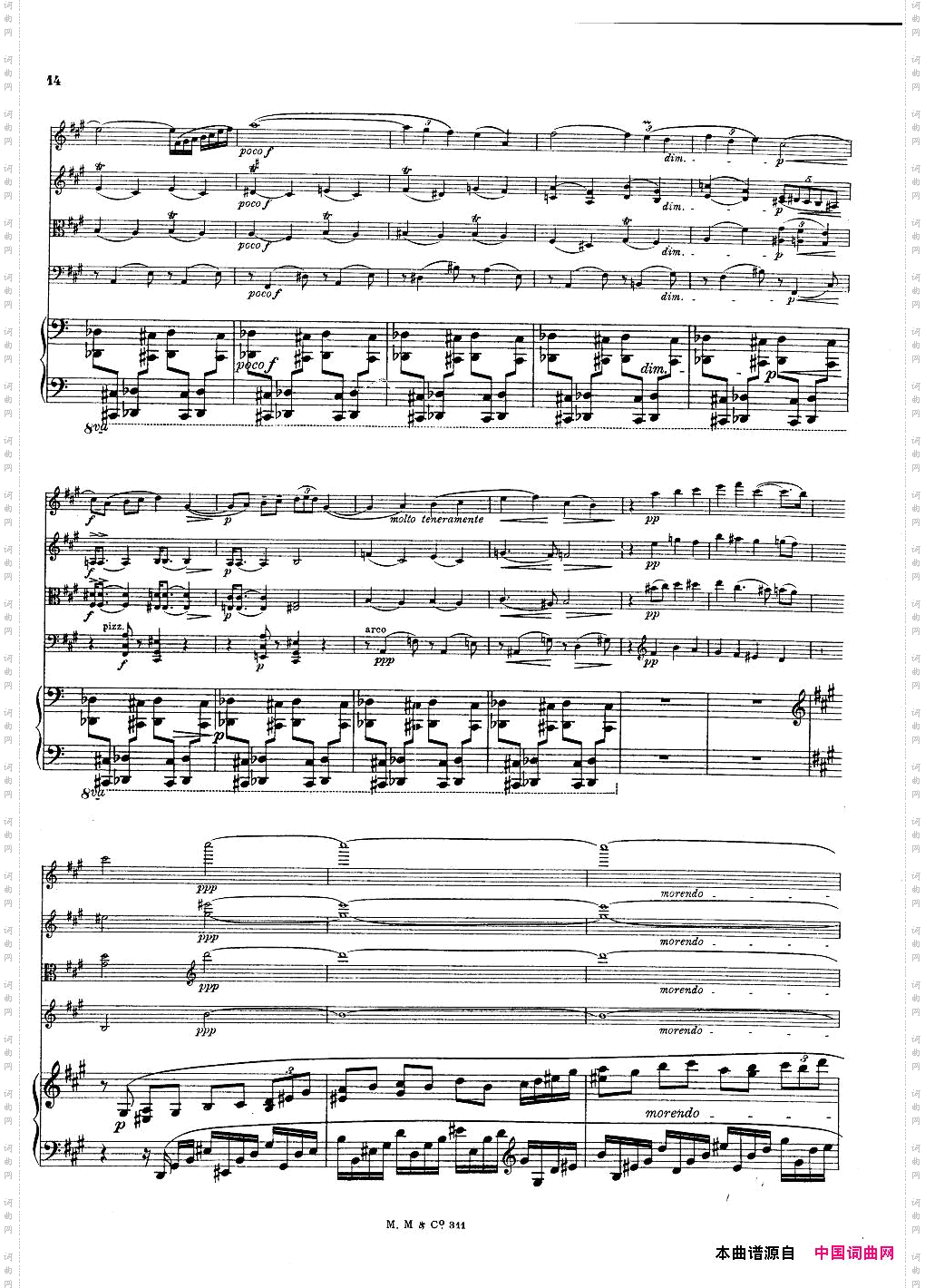 Bax-QuintetforHarpandStrings