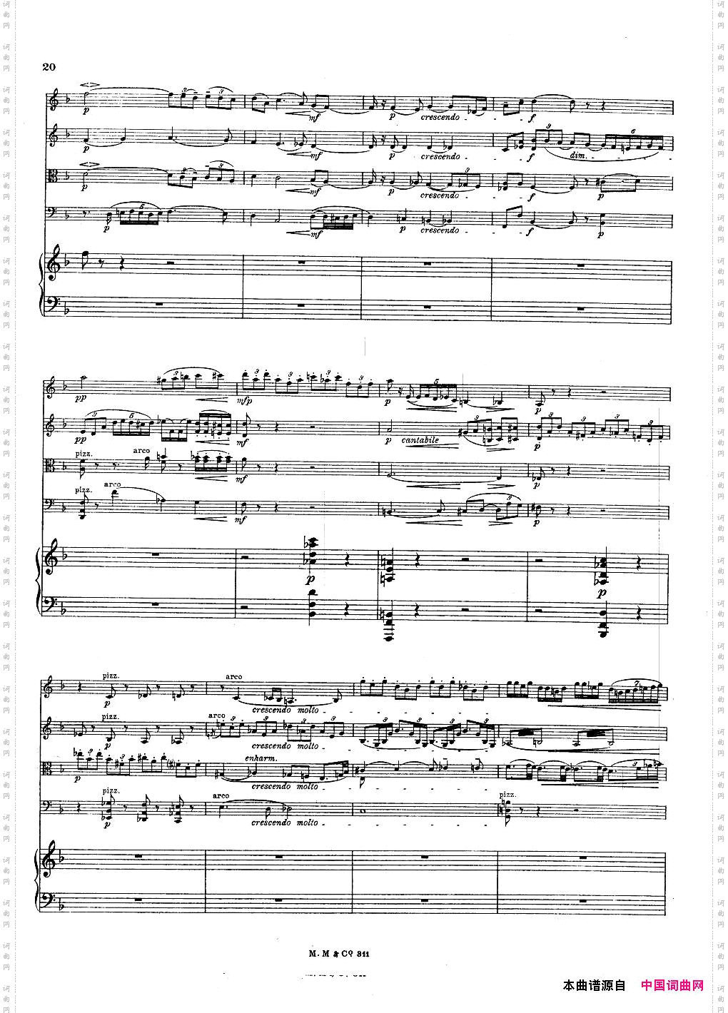 Bax-QuintetforHarpandStrings