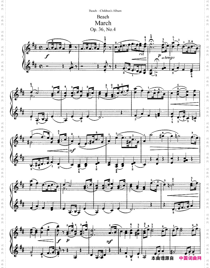 Beach-Op.36,Children’sAlbum