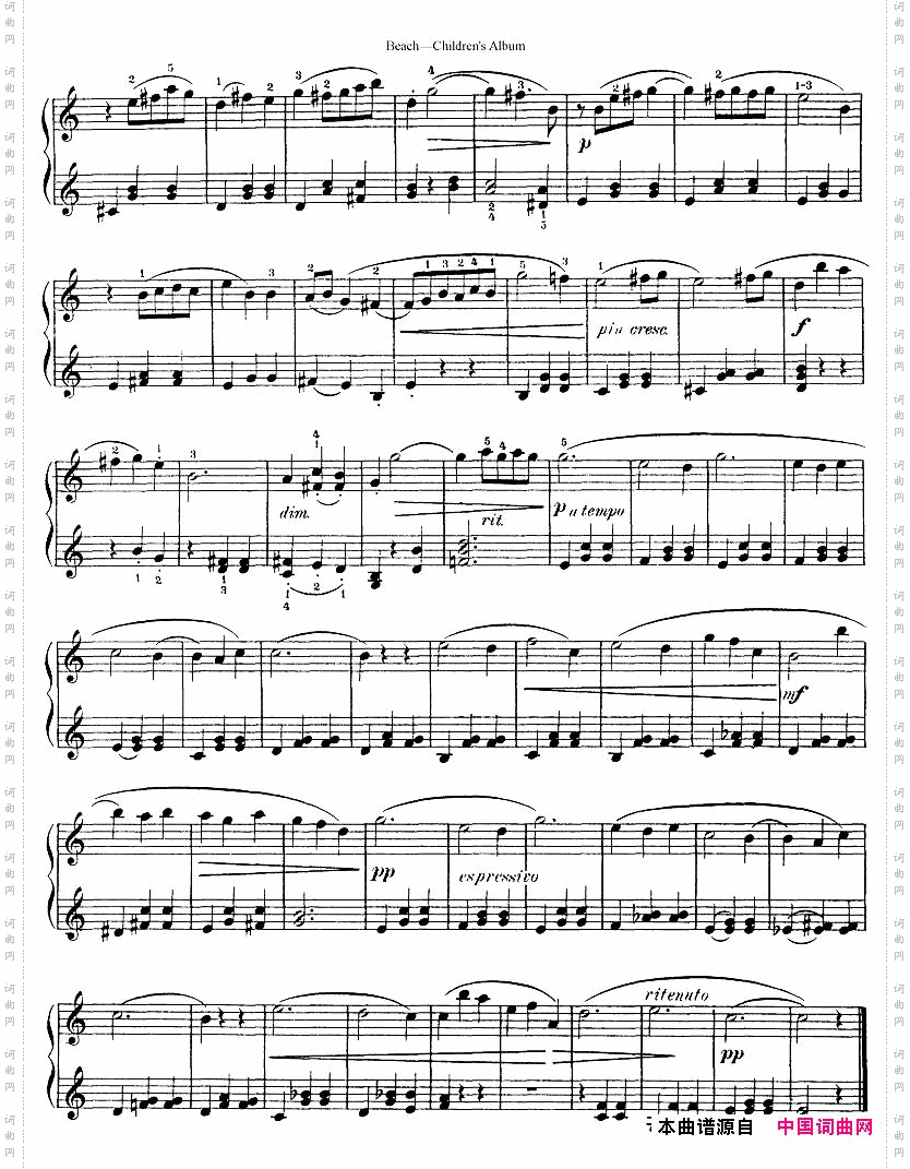 Beach-Op.36,Children’sAlbum