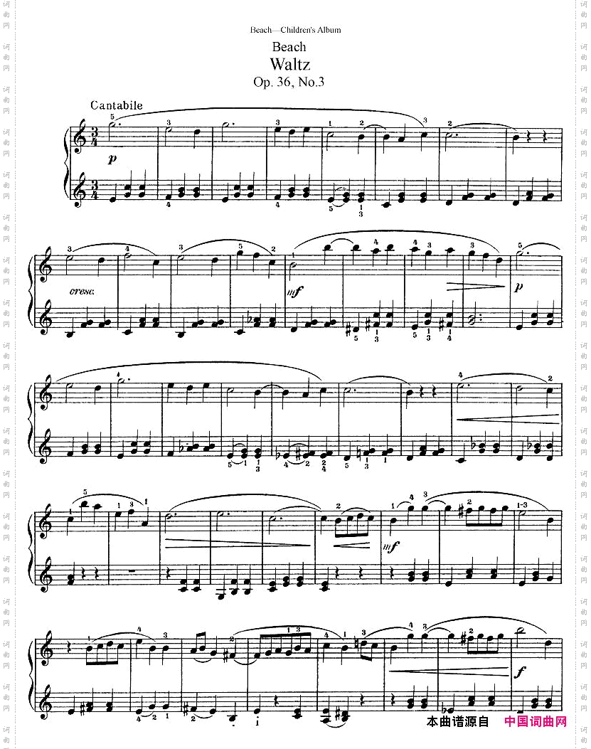 Beach-Op.36,Children’sAlbum