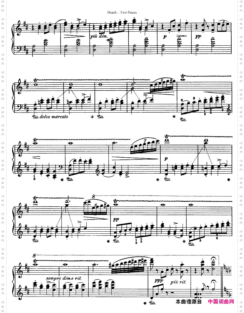 Beach-Op.54,ScottishLegendandGavotteFantastique