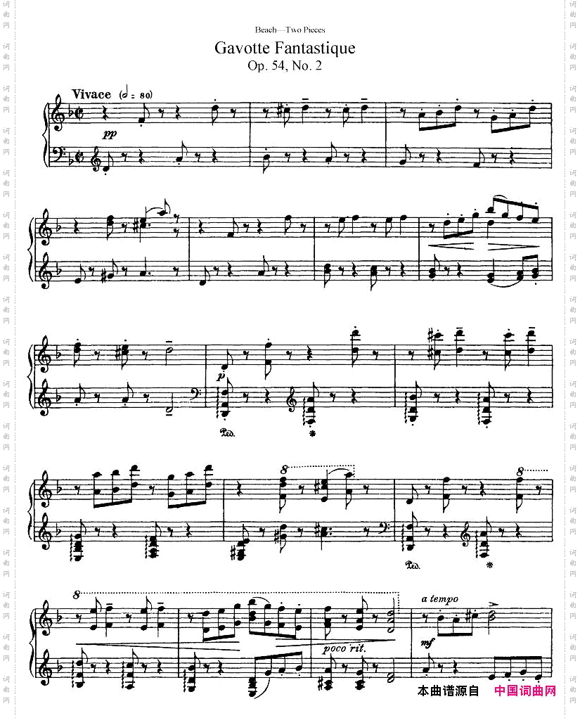 Beach-Op.54,ScottishLegendandGavotteFantastique