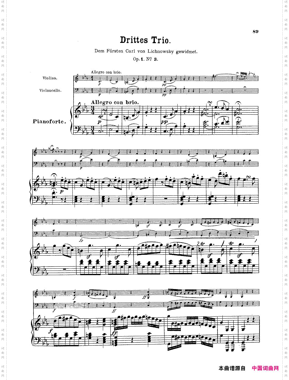 Beethoven-op1,no3-PianoTrio