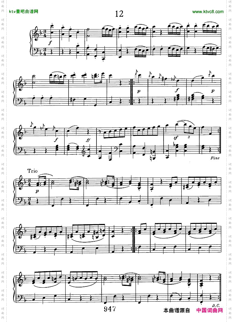 Beethoven-WoO7-12Minuets