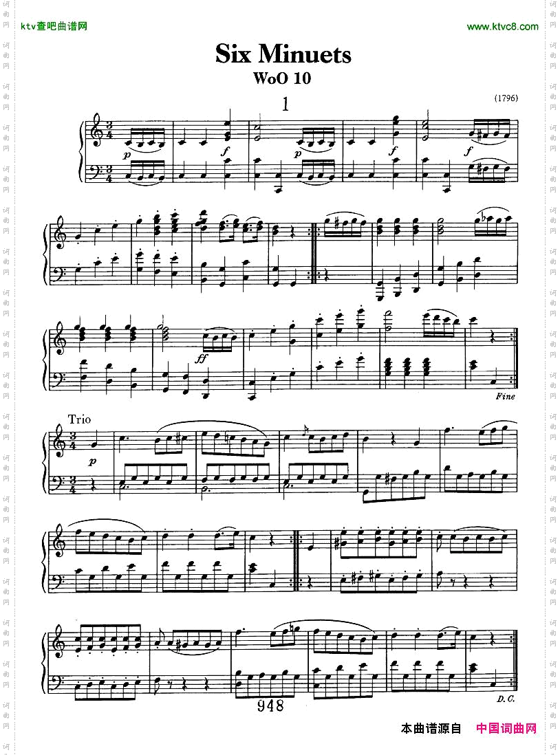 Beethoven-WoO10-6Minuets