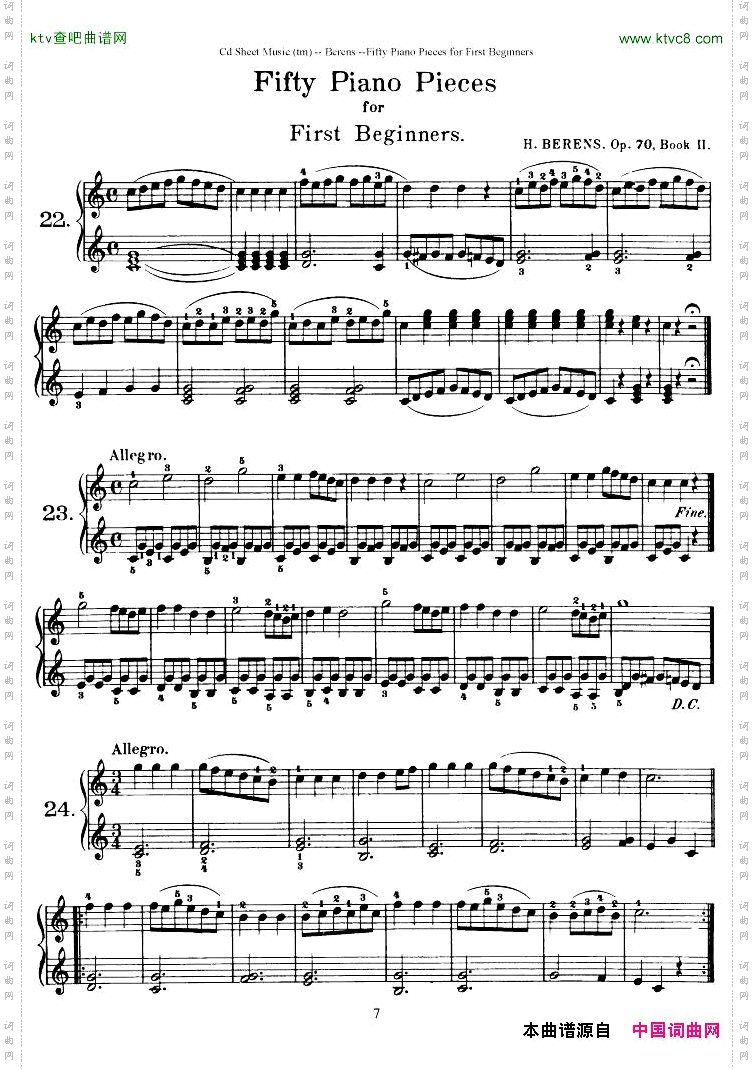 Berens-op70-50PianoPiecesforBeginners