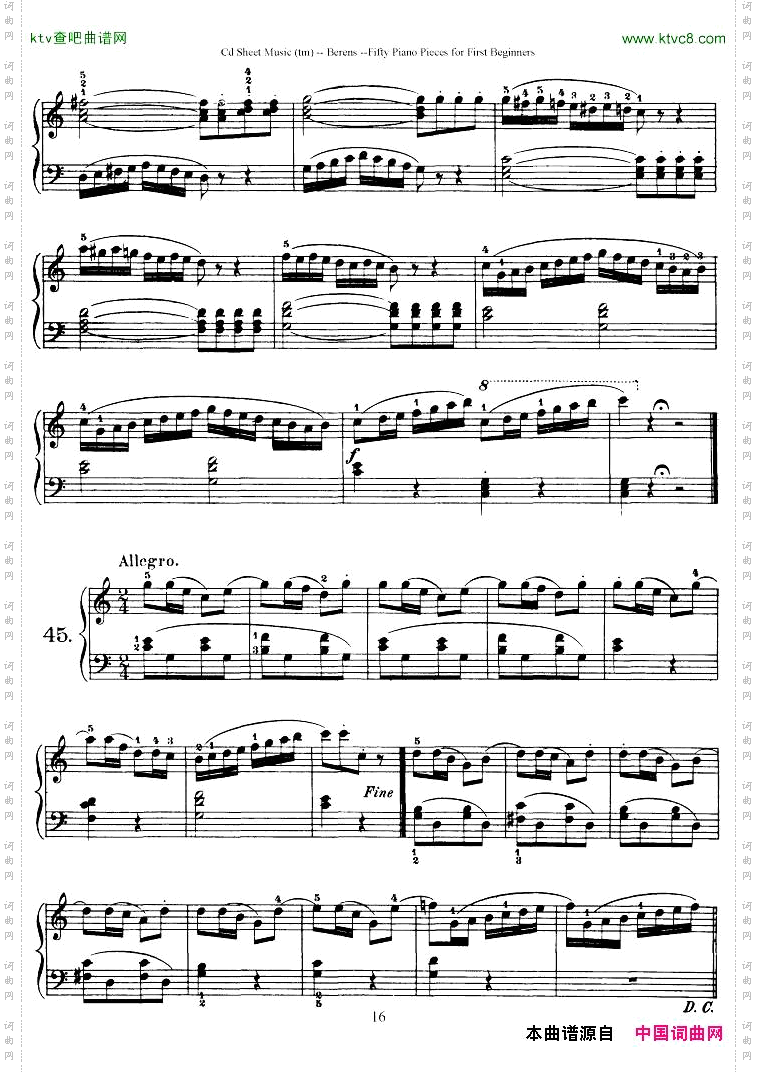 Berens-op70-50PianoPiecesforBeginners