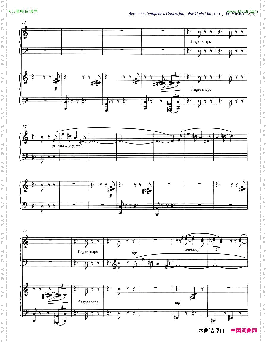 Bernstein-SymphonicDancesfromWSSarrtwopianosMusto1-21