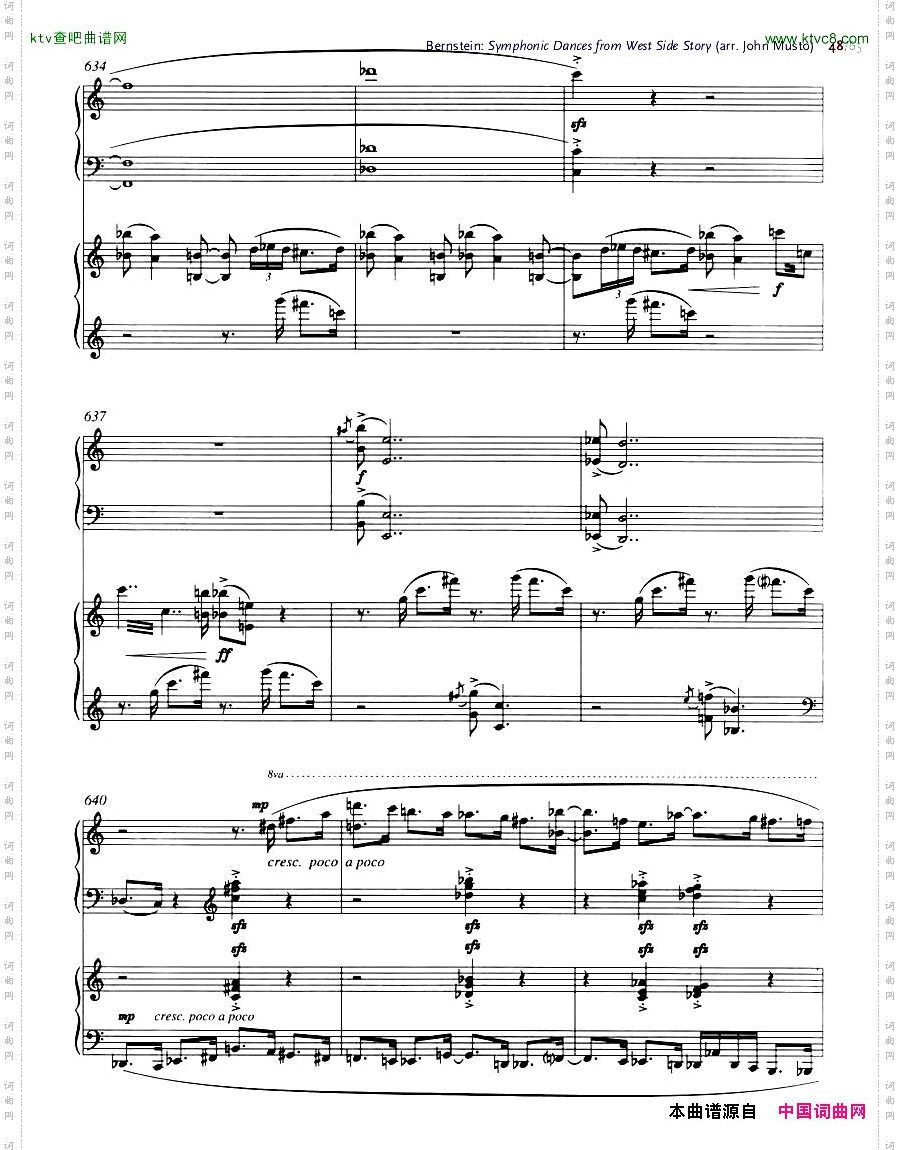 Bernstein-SymphonicDancesfromWSSarrtwopianosMusto44-65