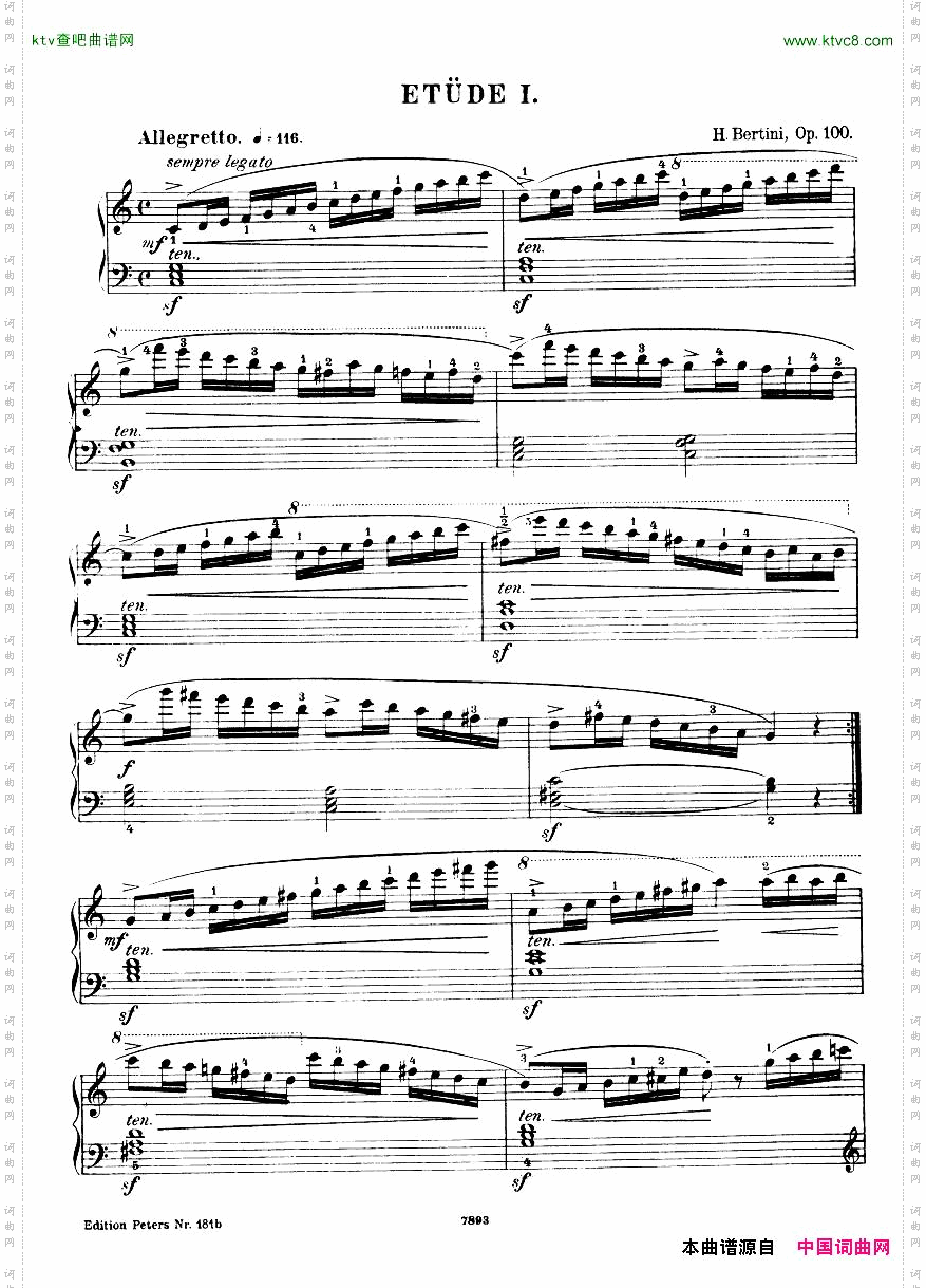 HenriBertini1798-1876-25EasyEtudes,Op.100
