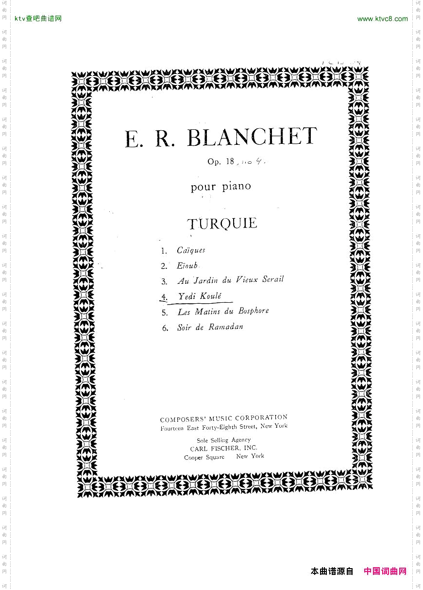 Blanchet-Op.18Turquie
