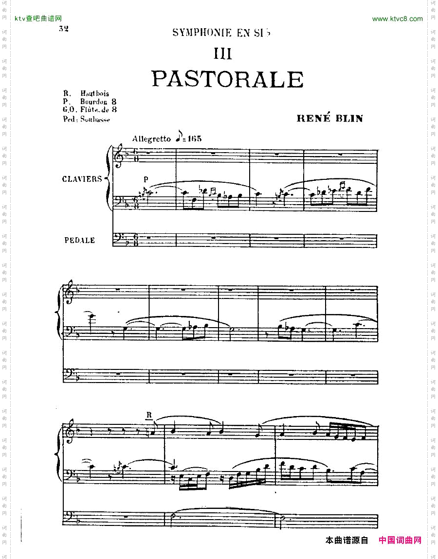 Blin,ReneSymphoniemvt3soloorgan