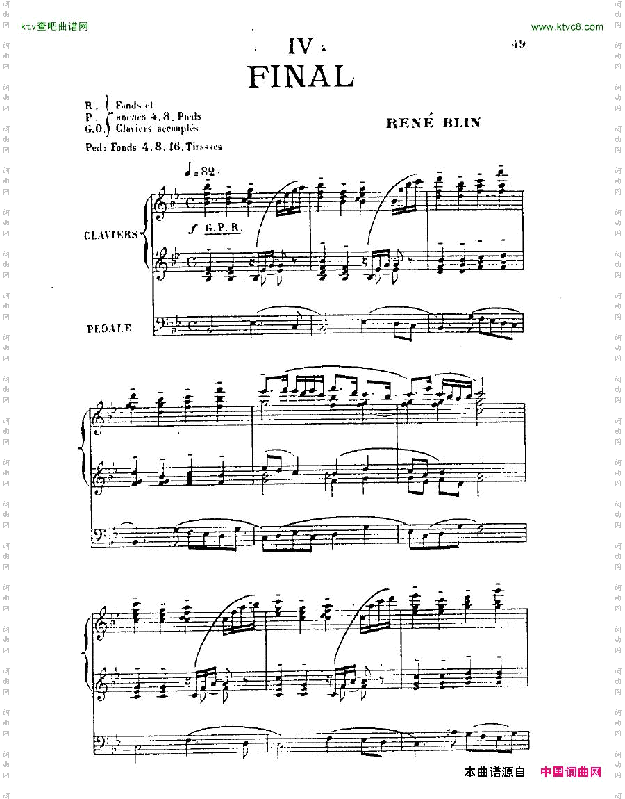 Blin,ReneSymphoniemvt4soloorgan