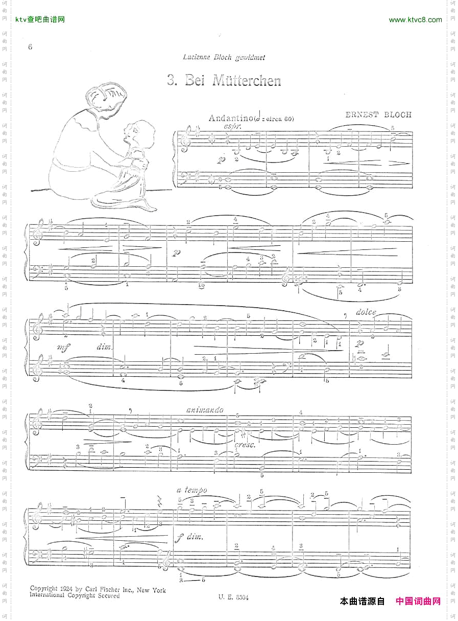 Bloch_Enfantines_Pieces_for_children_Book1