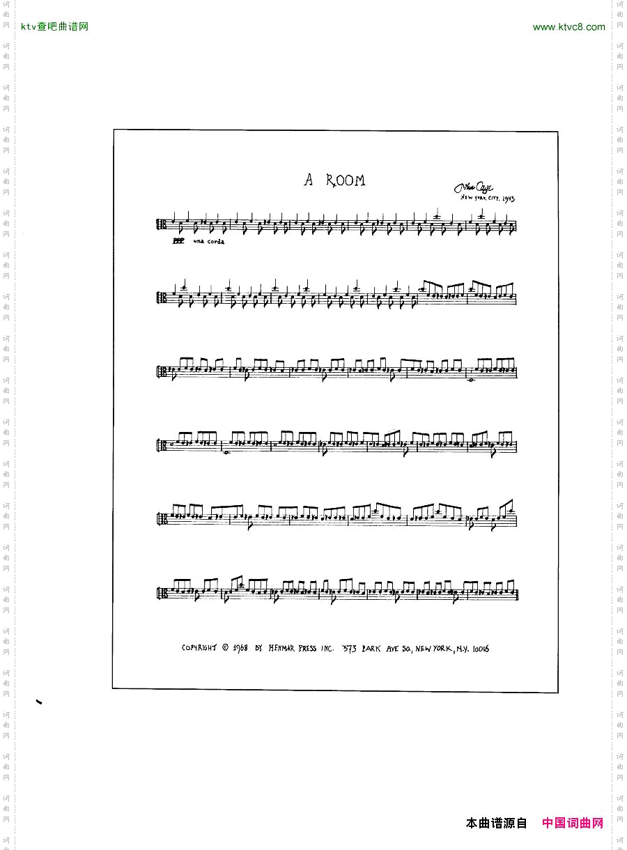 JohnCage-Pianoworks1938-1948一