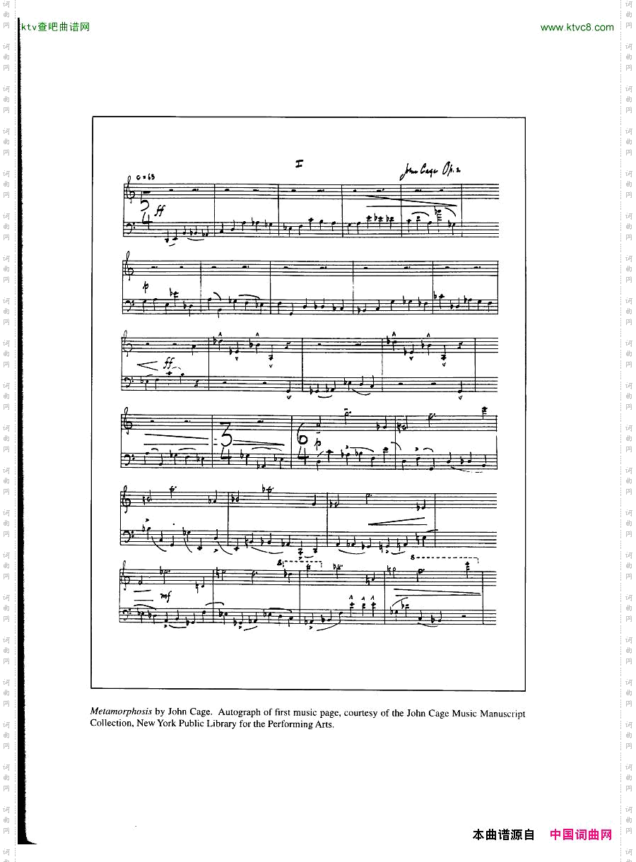 JohnCage-Pianoworks1938-1948一