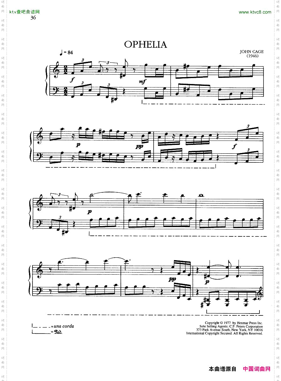 JohnCage-Pianoworks1938-1948一