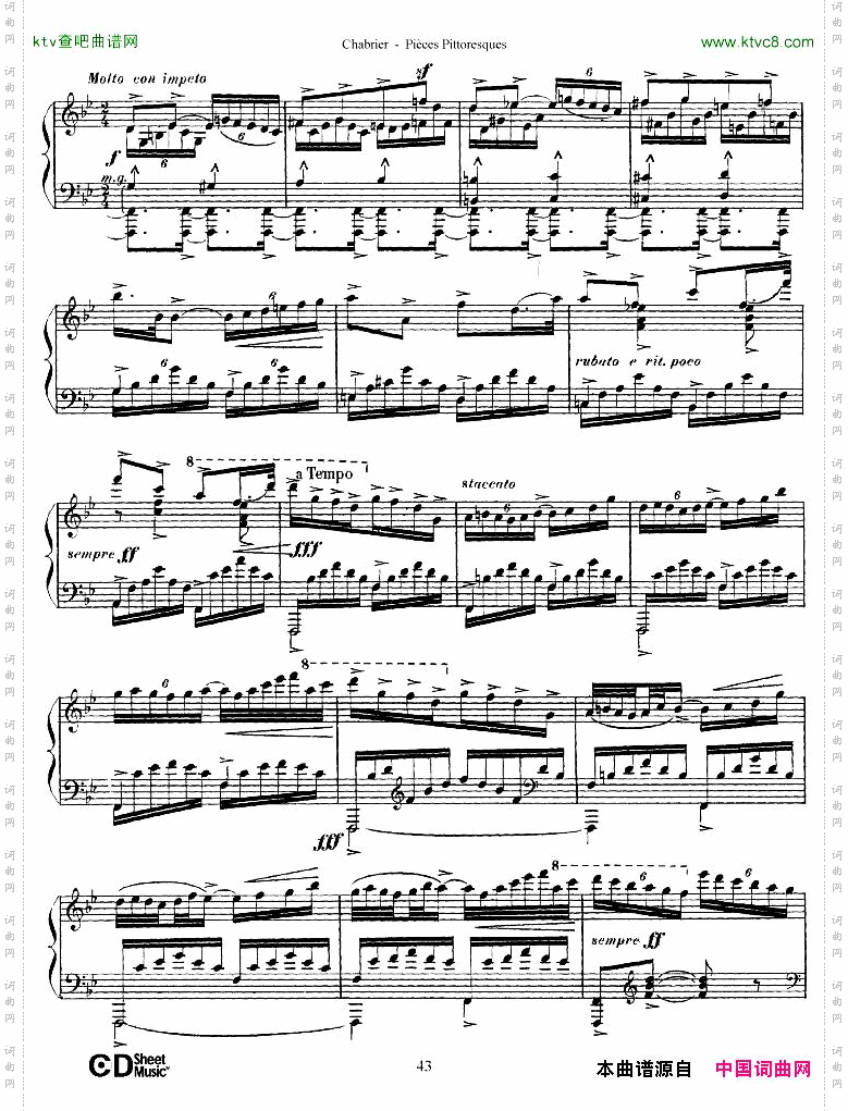 Chabrier-PiècesPittoresques7-10