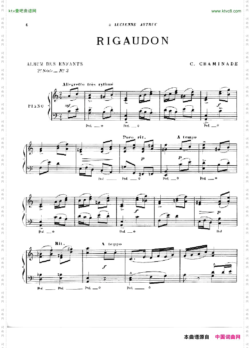 ChaminadeAlbumdesenfants2esérieop.126