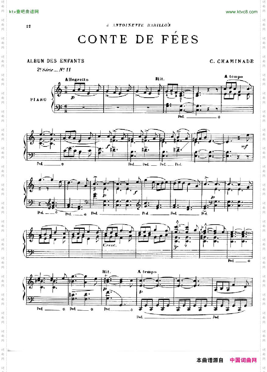 ChaminadeAlbumdesenfants2esérieop.126