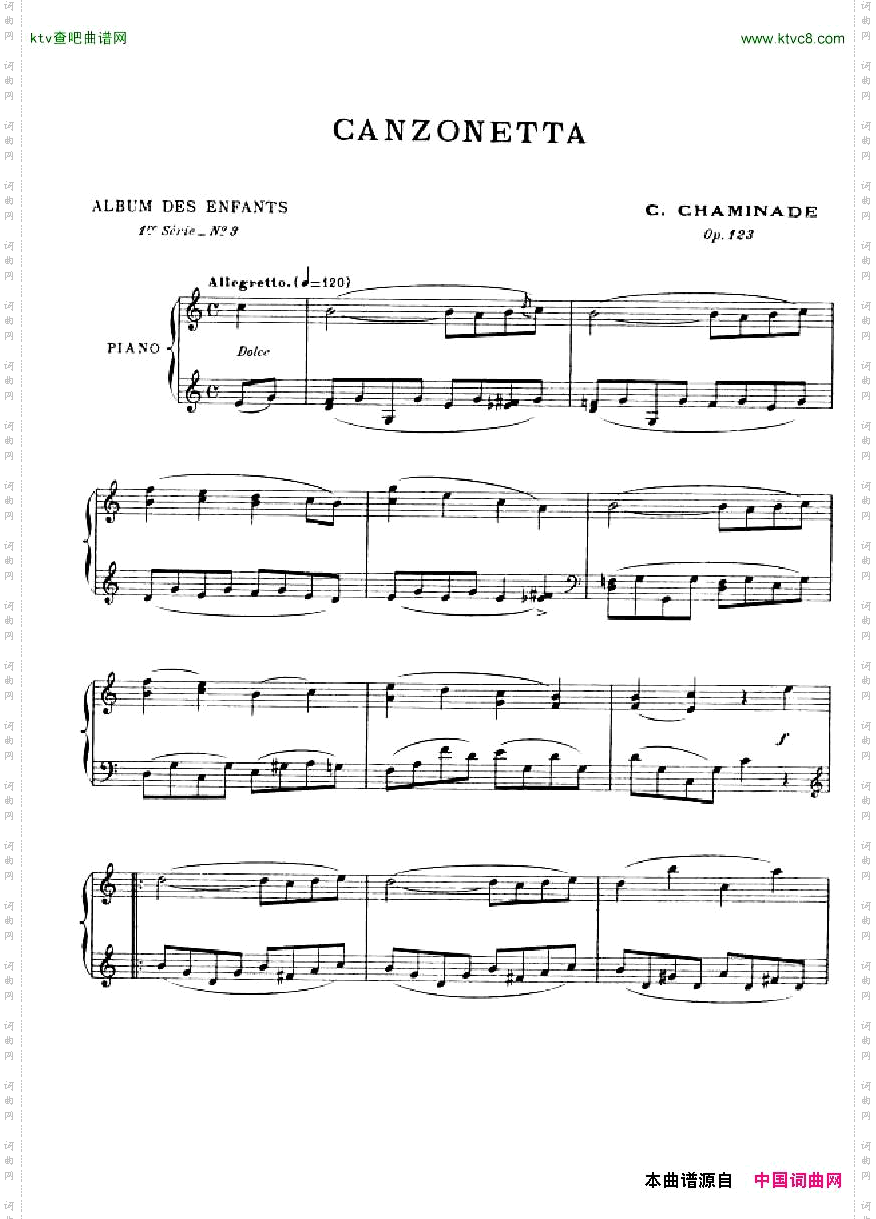 ChaminadeAlbumdesEnfants,op.123