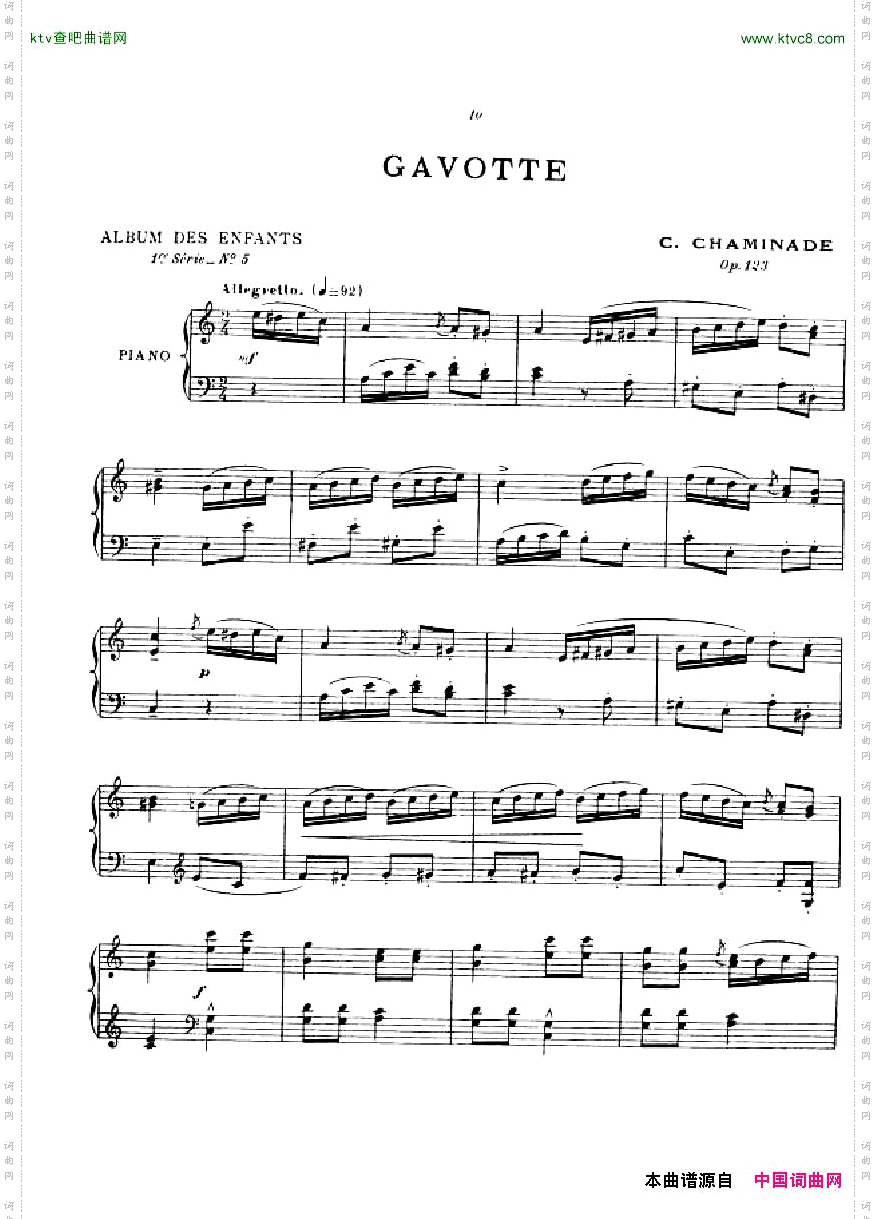 ChaminadeAlbumdesEnfants,op.123
