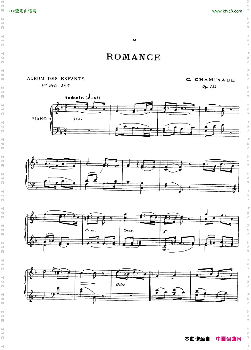 ChaminadeAlbumdesEnfants,op.123