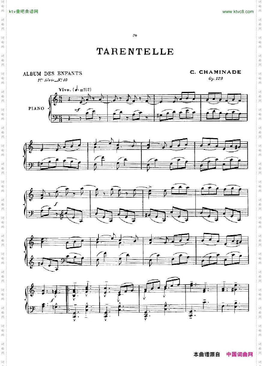 ChaminadeAlbumdesEnfants,op.123