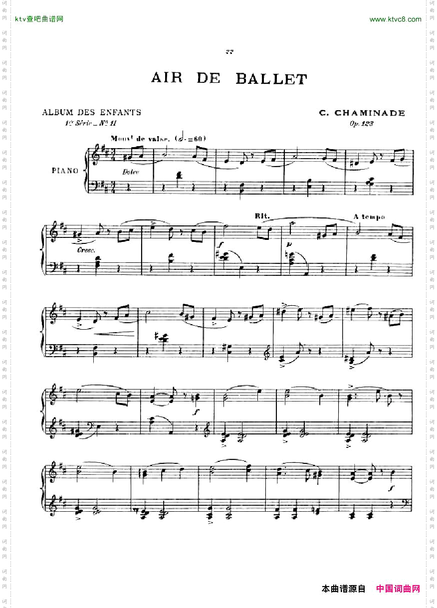 ChaminadeAlbumdesEnfants,op.123