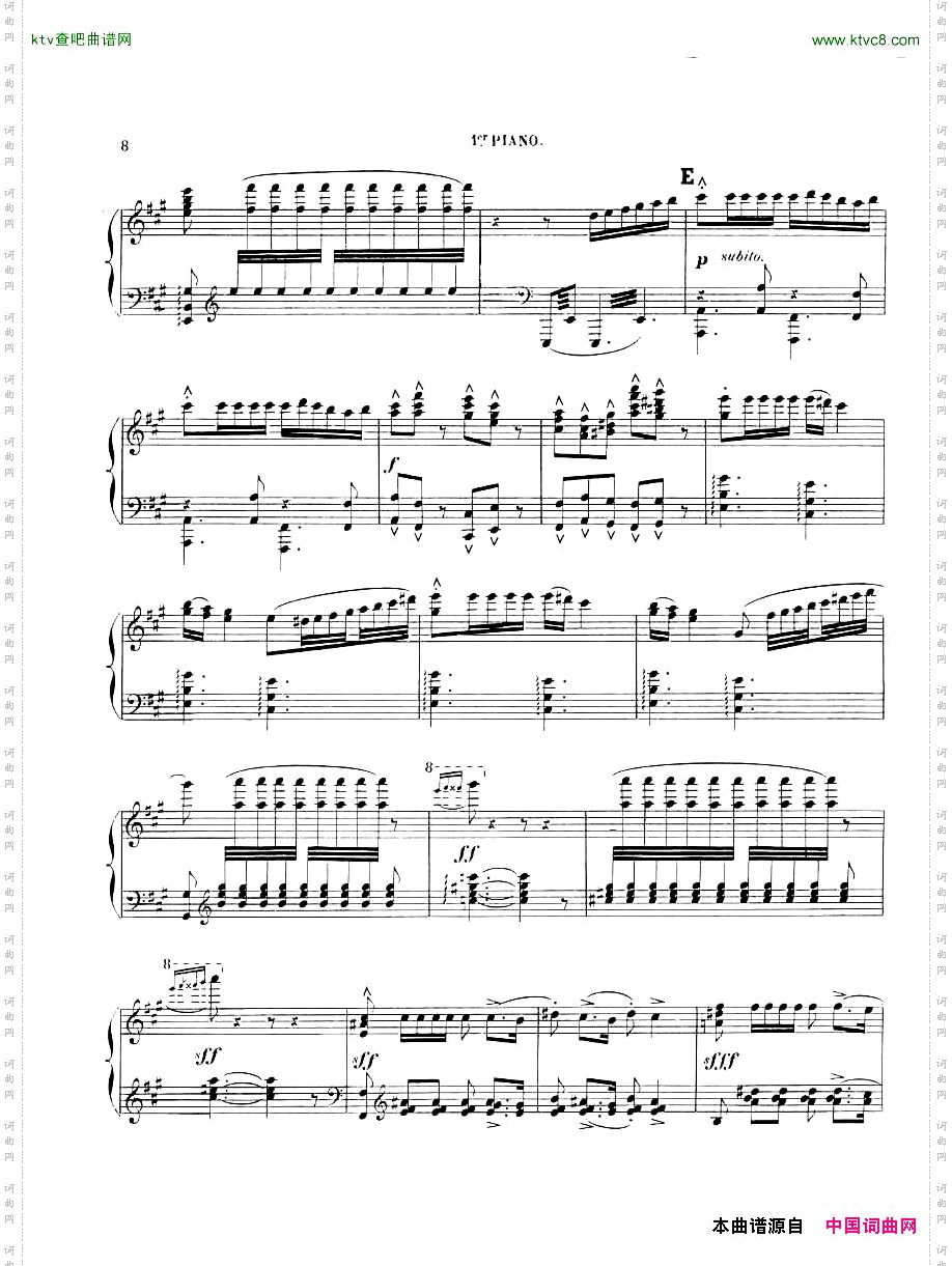 Chaminade,Cecil-LaSevillanefor2pianos,4hands