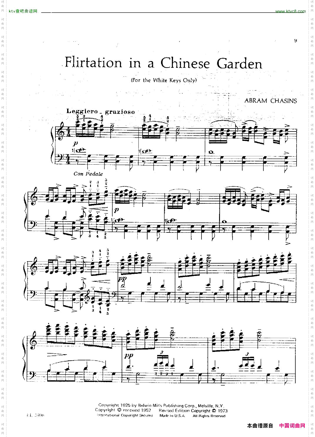 Chasins_ThreeChinesePieces,FlirtationinaChineseGarden