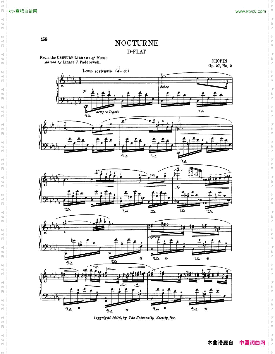 Chopin-Op.27,No.2,NocturneinDbmajor§