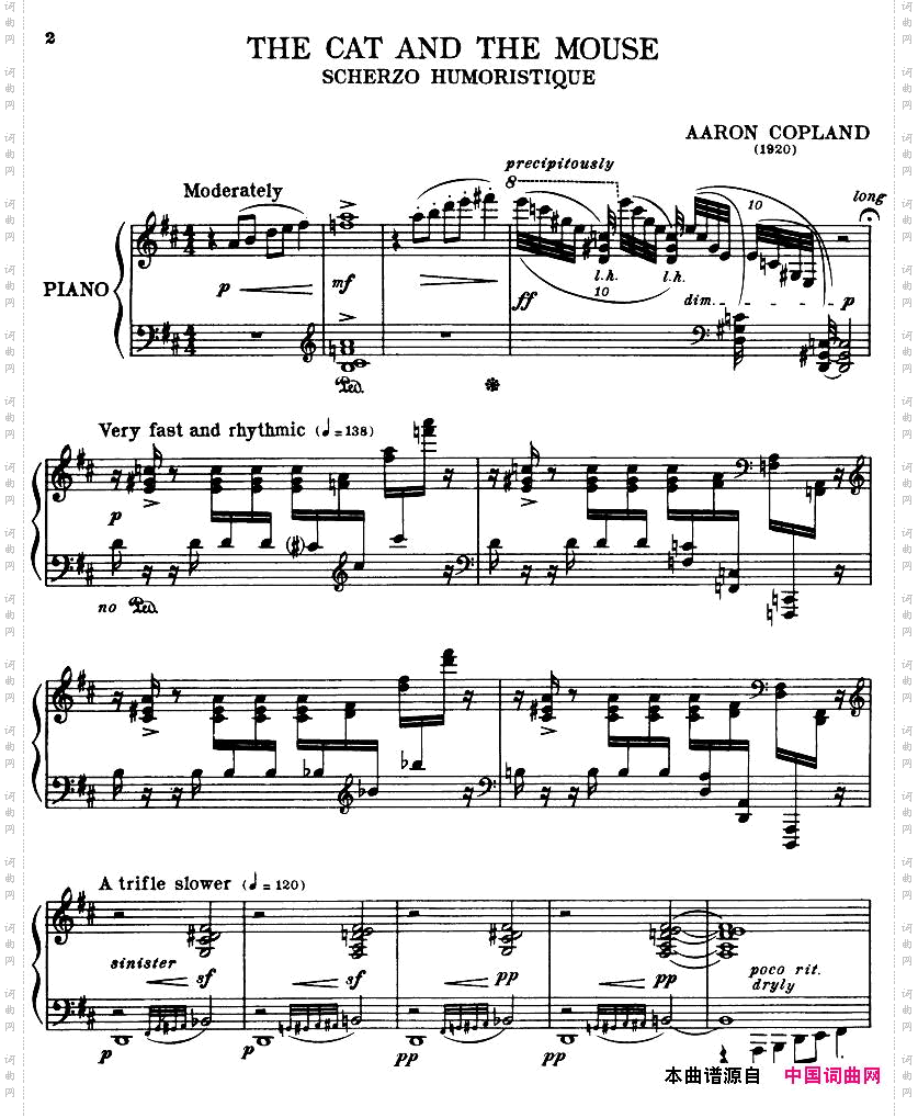 Copland-TheCatandTheMouse-ScherzoHumoristique