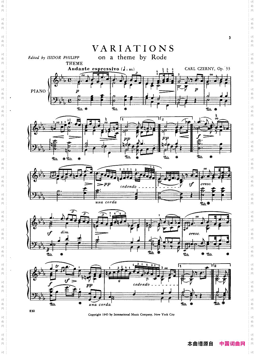 Czernyop.33Rode-Variationen