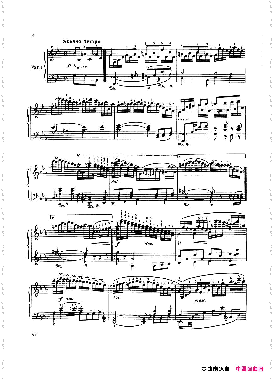 Czernyop.33Rode-Variationen