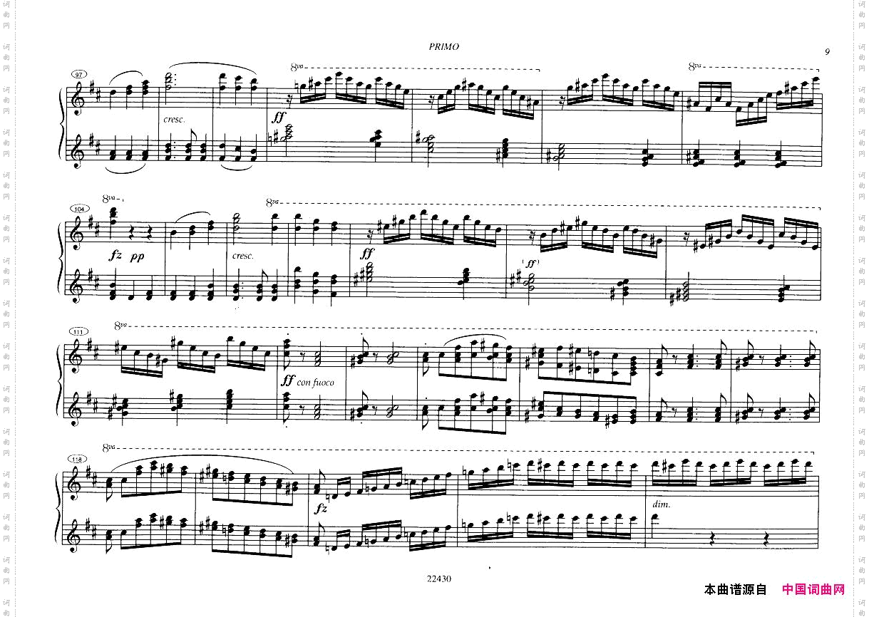 CzernyOuverturecaracteristiqueetbrillantop54forpiano4handsfirstpagesmissing