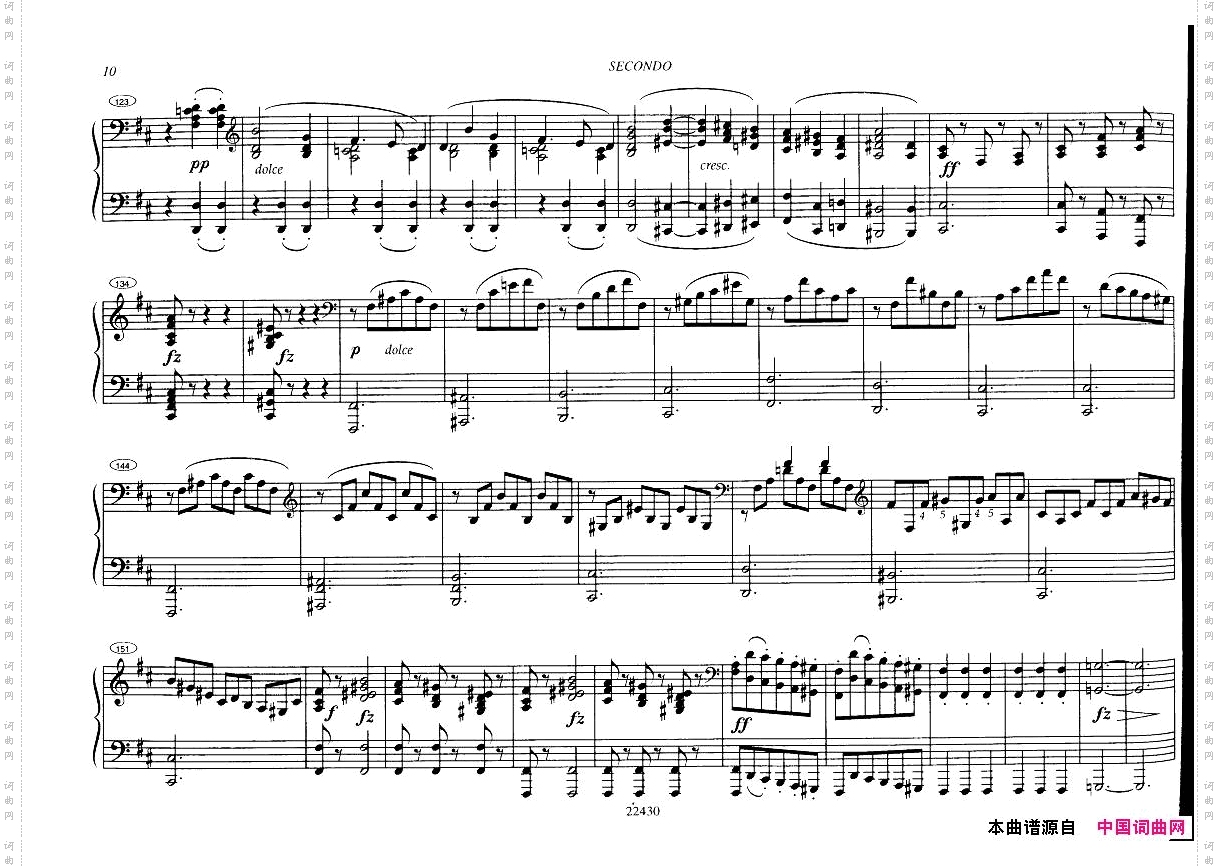 CzernyOuverturecaracteristiqueetbrillantop54forpiano4handsfirstpagesmissing