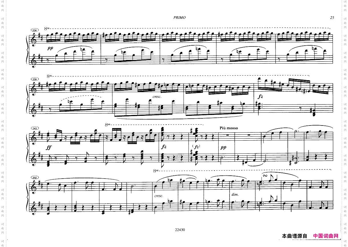 CzernyOuverturecaracteristiqueetbrillantop54forpiano4handsfirstpagesmissing